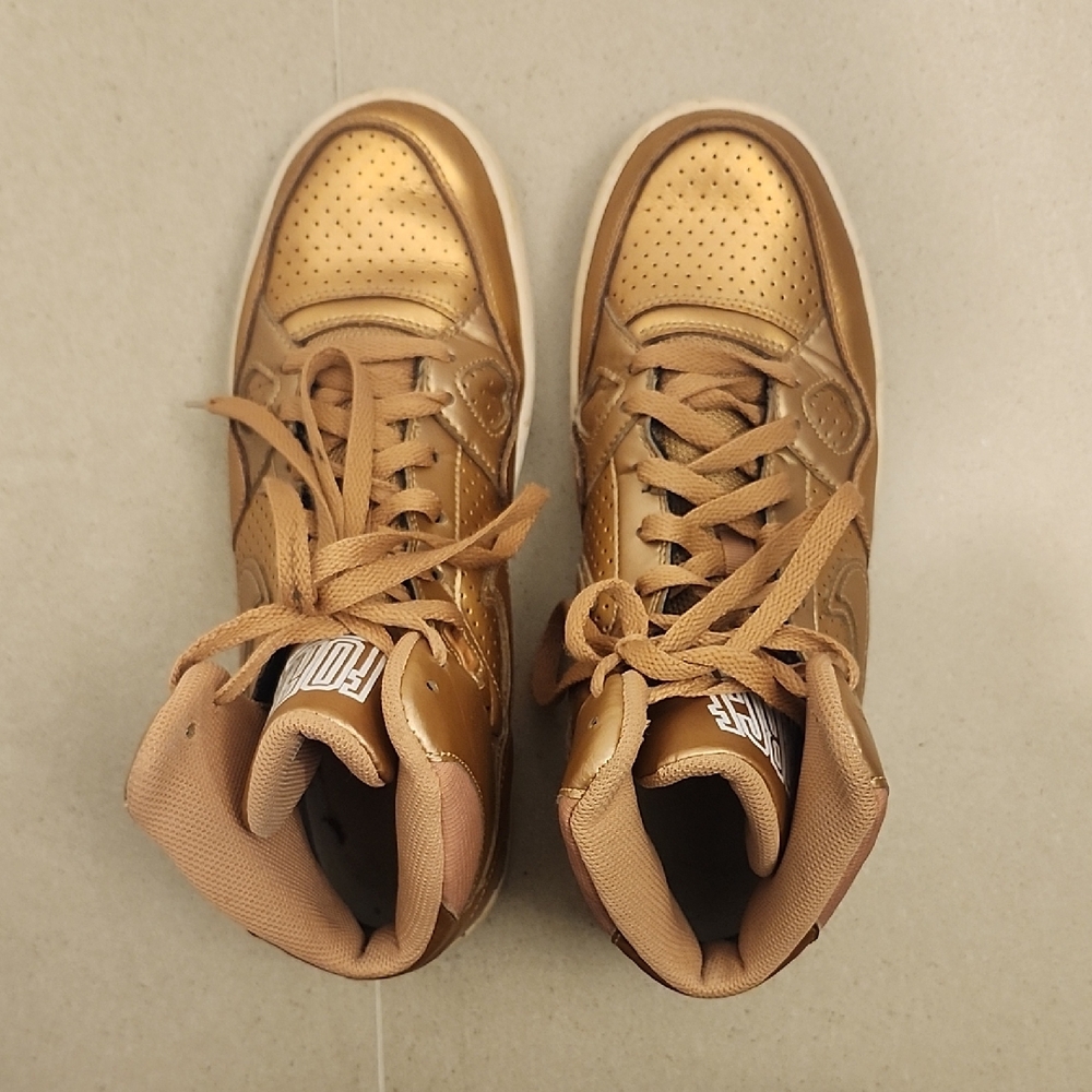 Nike Air Force High Tops Bronze High-Tops Womens Size 10.5
